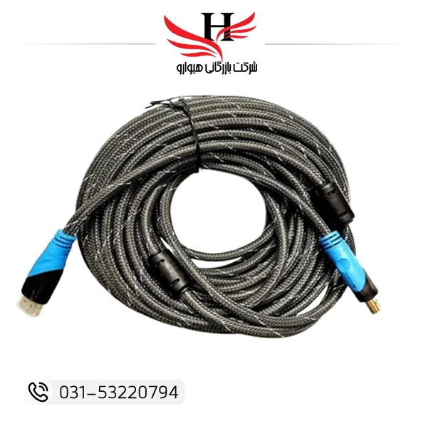 کابل HDMI دیتکس 15 متری مدل DETEX 15M مناسب انتقال تصویر 4K برای تلویزیون، مانیتور و پروژکتور با کیفیت بالا